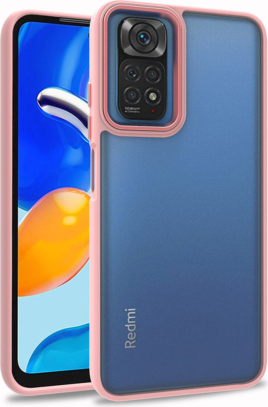 Xiaomi Redmi Note 11 Pro 5g Kılıf Mnc Flora Kapak-Rose Gold