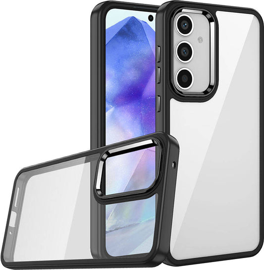 Galaxy A25 Kılıf Mnc Flora Kapak-Siyah