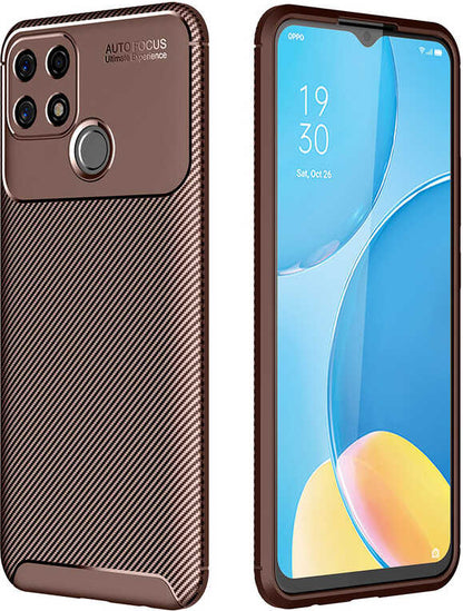 Oppo A15 Kılıf Mnc Negro Silikon Kapak-Kahverengi