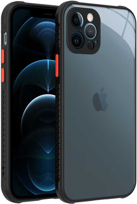 iPhone 12 Pro Kılıf mnc Kaff Kapak-Siyah