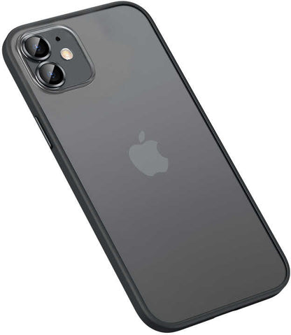 iPhone 12 Kılıf Mnc Retro Kapak-Siyah