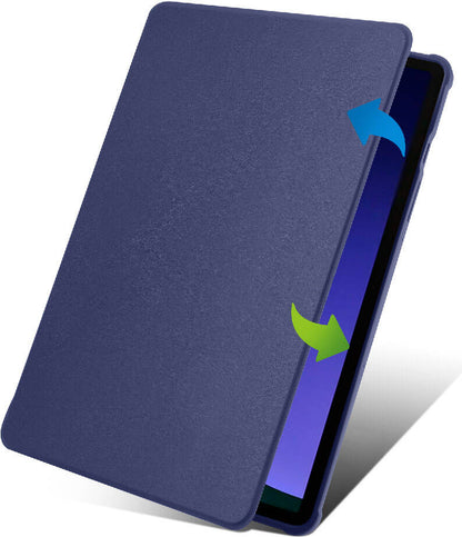 Galaxy Tab S9 Kılıf  Uyumlu Mnc Termik Kalem Bölmeli Dönebilen Standlı Kılıf-Gri