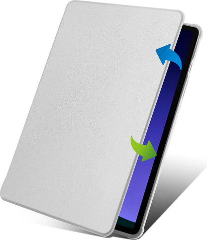 Galaxy Tab S9 Kılıf  Uyumlu Mnc Termik Kalem Bölmeli Dönebilen Standlı Kılıf-Gri