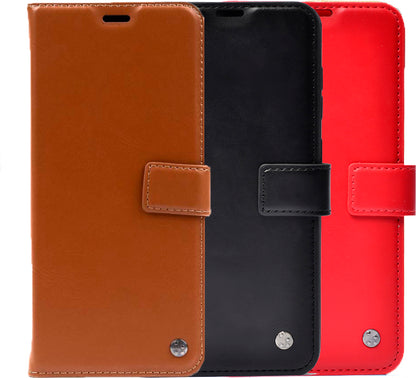 Reeder P13 Blue 2022 Kılıf Mnc Kar Deluxe Kapaklı Kılıf-Siyah