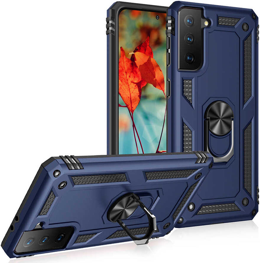 Galaxy S21 Plus Kılıf Mnc Vega Kapak-Mavi