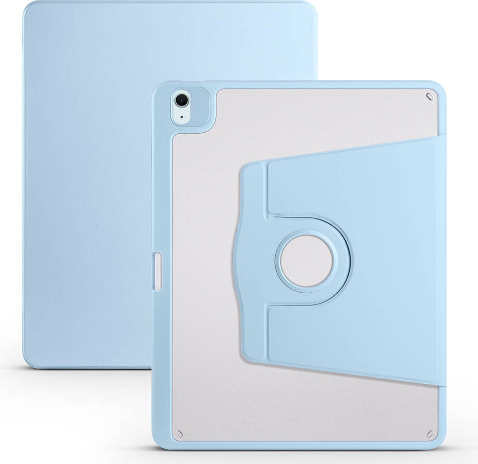 iPad Air 13 2025 M3 Kılıf Mnc Termik Kalem Bölmeli Dönebilen Standlı Kılıf - Açık Yeşil