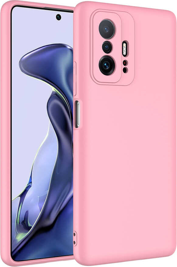 Xiaomi Mi 11T Pro 5g Kılıf Mnc Mara Laaakan Kapak-Pembe Açık