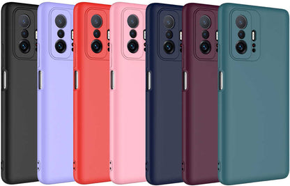Xiaomi Mi 11T Pro 5g Kılıf Mnc Mara Laaakan Kapak-Pembe Açık