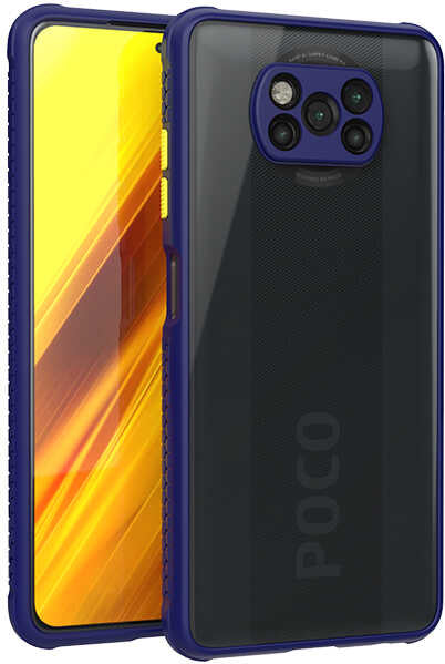 Xiaomi Poco X3 Kılıf mnc Kaff Kapak-Lacivert