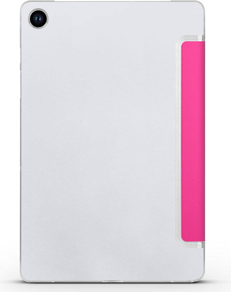 Galaxy Tab A9 Plus Uyumlu Mnc Smart Cover Standlı 1-1 Kılıf-Pembe Koyu