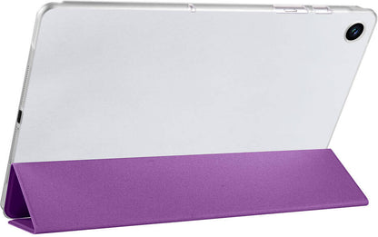 Galaxy Tab A9 Plus Uyumlu Mnc Smart Cover Standlı 1-1 Kılıf-Pembe Koyu