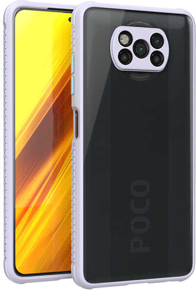 Xiaomi Poco X3 Kılıf mnc Kaff Kapak-Mor