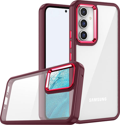 Galaxy A04S Kılıf Mnc Flora Kapak-Kırmızı