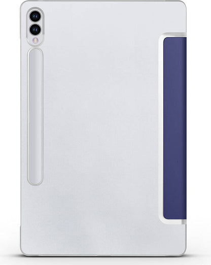 Galaxy Tab S9 Fe Plus Uyumlu Mnc Smart Cover Standlı 1-1 Kılıf-Gold