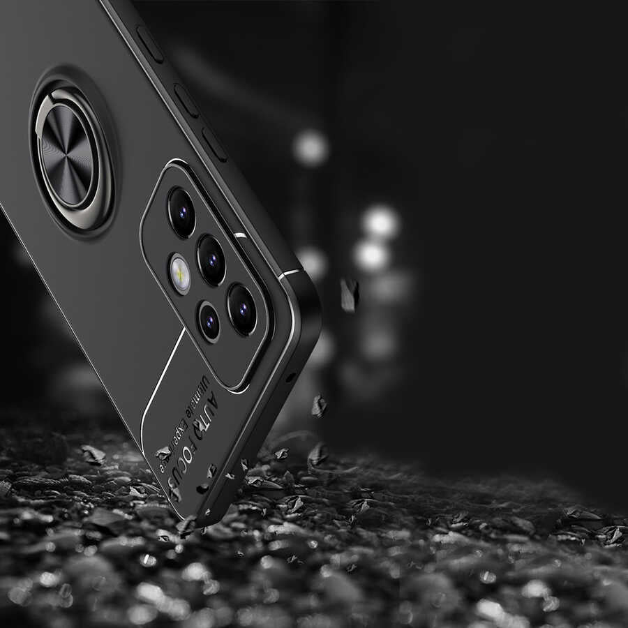 Galaxy A73 Kılıf Mnc Ravel Silikon Kapak-Kırmızı