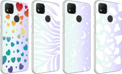 Xiaomi Redmi 9c Kılıf Mnc M-Blue Desenli Kapak-Moon No4