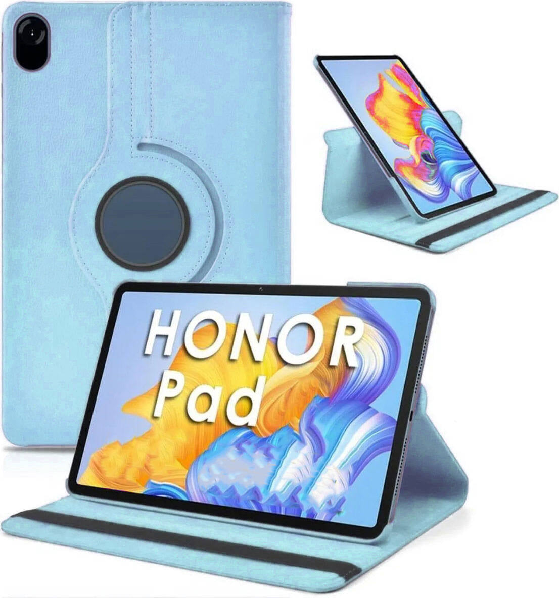 Huawei Honor Pad X9 11.5' Mnc Dönebilen Standlı Kılıf-Mavi