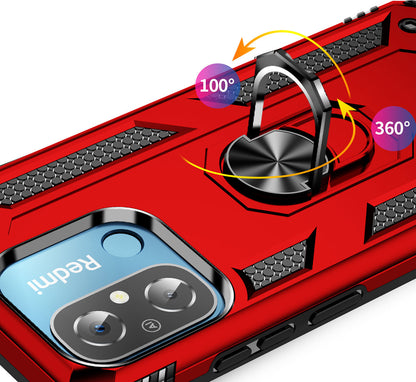 Xiaomi Redmi 12C Kılıf Mnc Vega Kapak-Kırmızı
