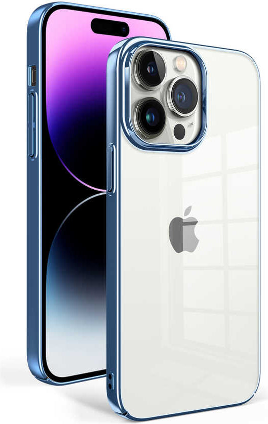 Apple iPhone 14 Pro Max Kılıf Mnc Sun Kapak-Mavi Açık