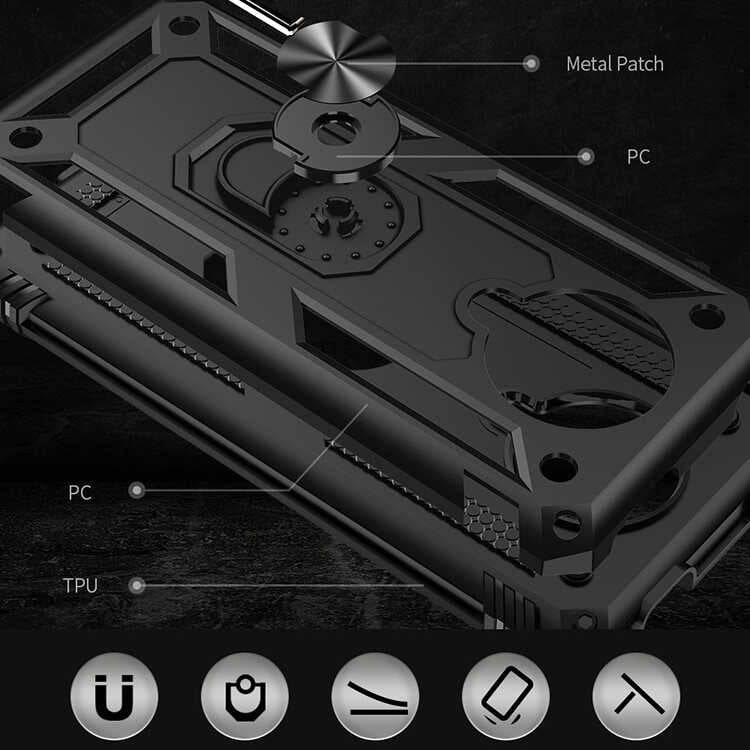 Xiaomi Redmi K30 Pro Kılıf Mnc Vega Kapak-Kırmızı