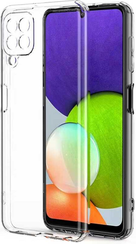 Galaxy M22 Kılıf Mnc Kamera Korumalı Süper Silikon Kapak-Renksiz