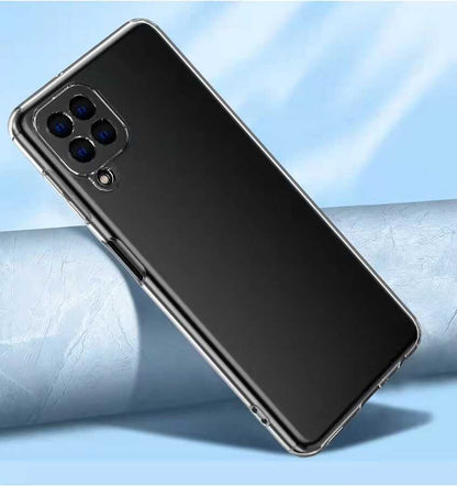 Galaxy M22 Kılıf Mnc Kamera Korumalı Süper Silikon Kapak-Renksiz