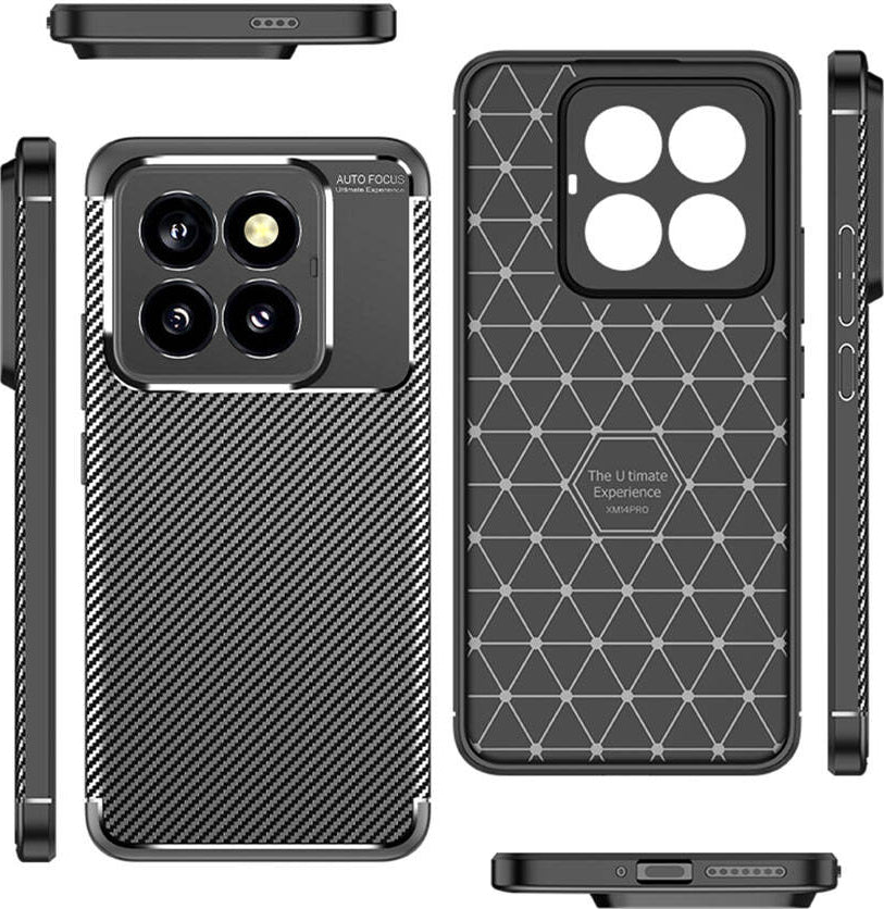 Xiaomi Mi 14 Pro Kılıf Mnc Negro Silikon Kapak-Siyah