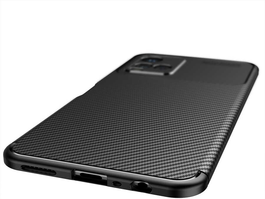 Vivo Y33S Kılıf Mnc Negro Silikon Kapak-Siyah