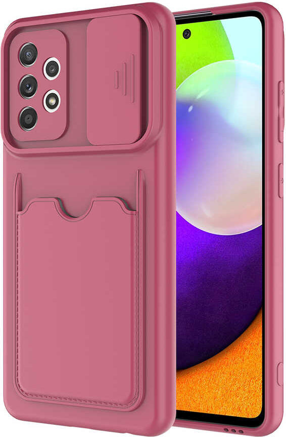 Galaxy A72 Kılıf mnc Kartix Kapak-Koyu Mor