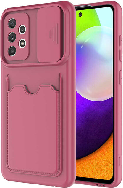 Galaxy A72 Kılıf mnc Kartix Kapak-Koyu Mor