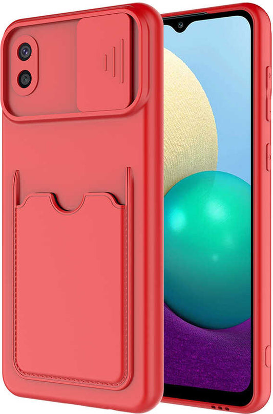 Galaxy A02 Kılıf mnc Kartix Kapak-Kırmızı