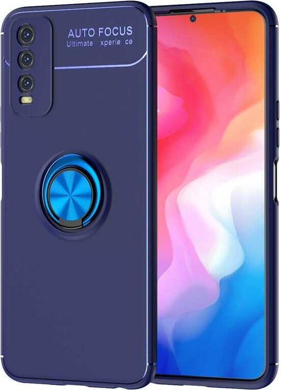 Vivo Y20 Kılıf Mnc Ravel Silikon Kapak-Mavi