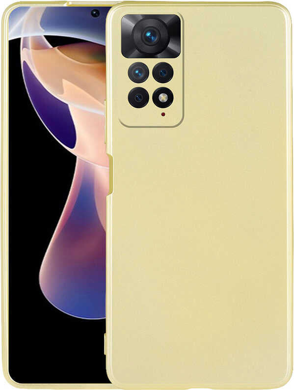Xiaomi Redmi Note 11 Pro 5g Kılıf Mnc Premier Silikon Kapak-Gold