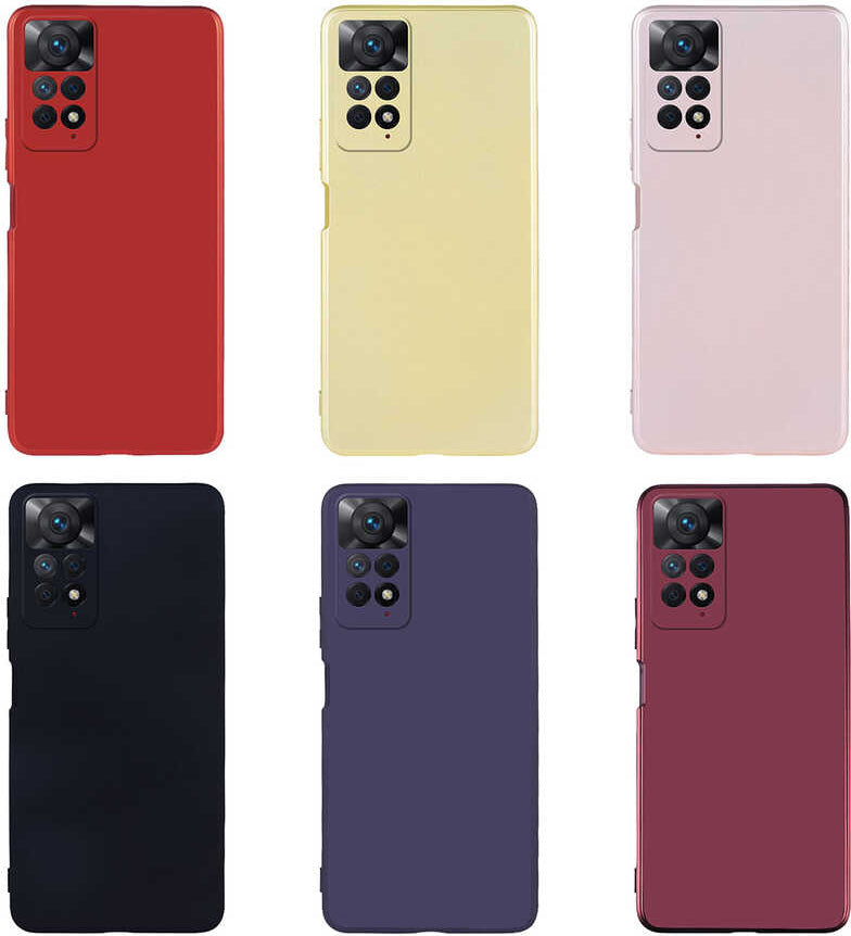 Xiaomi Redmi Note 11 Pro 5g Kılıf Mnc Premier Silikon Kapak-Gold