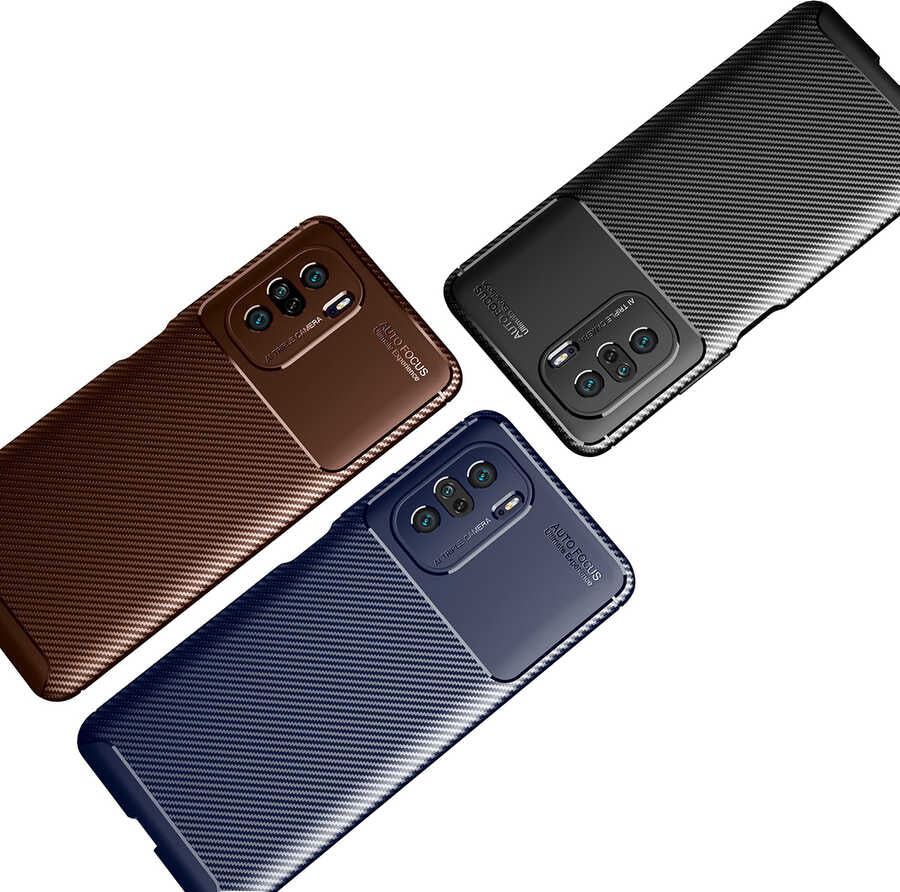 Xiaomi Redmi K40 Kılıf Mnc Negro Silikon Kapak-Kahverengi