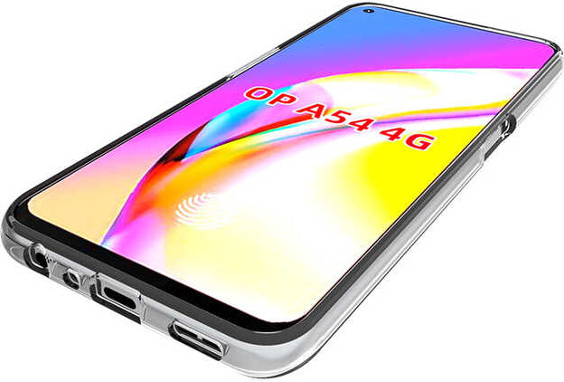 Oppo A54 4g Kılıf Mnc Süper Silikon Kapak-Renksiz