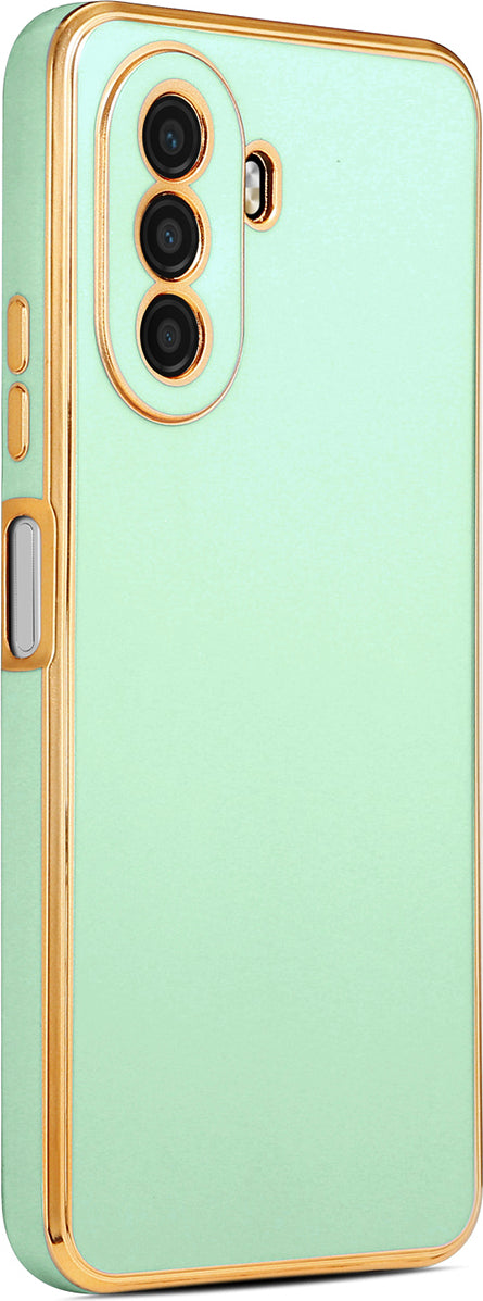Huawei Nova Y70 Kılıf Mnc Bark Kapak-Açık Yeşil