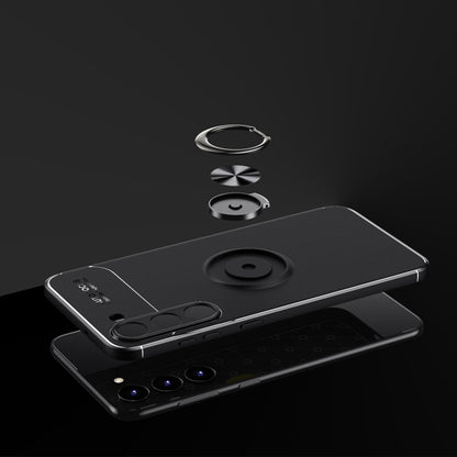 Galaxy S23 Plus Kılıf Mnc Ravel Silikon Kapak-Siyah-Mavi