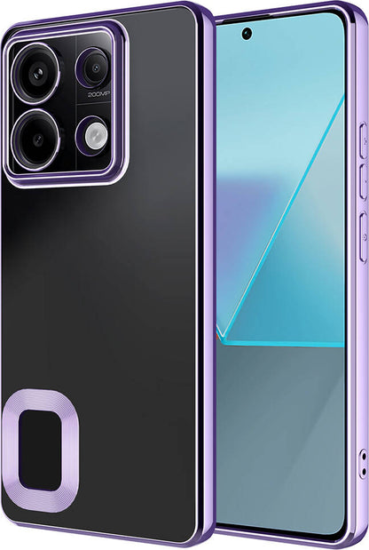 Xiaomi Redmi Note 13 Pro 5g Kılıf Kamera Korumalı Logo Gösteren Mnc Omega Kapak-Lila