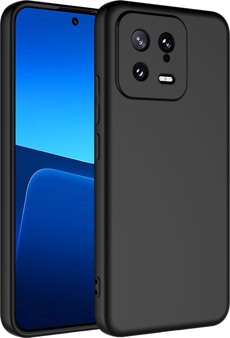 Xiaomi Mi 13 Kılıf Mnc Mara Laaakan Kapak-Siyah