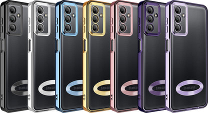 Galaxy A54 Kılıf Kamera Korumalı Logo Gösteren Mnc Omega Kapak-Derin Mor