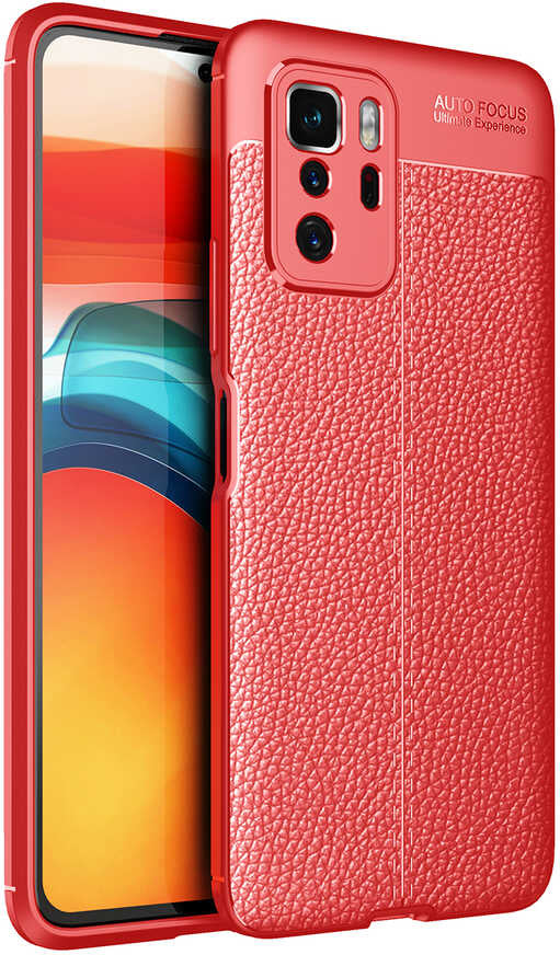 Xiaomi Poco X3 Gt Kılıf Mnc Niss Silikon Kapak-Kırmızı
