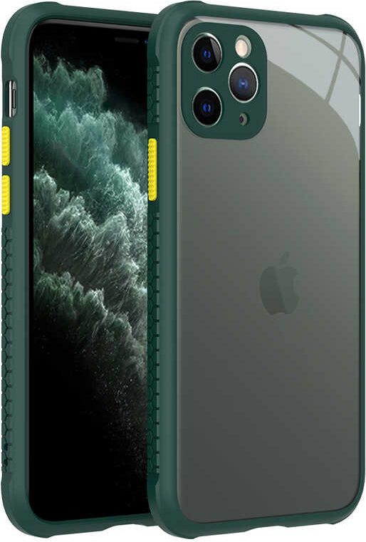 iPhone 11 Pro Kılıf mnc Kaff Kapak-Koyu Yeşil