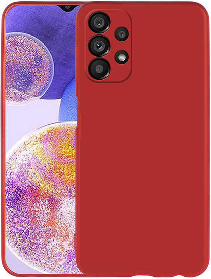 Galaxy A23 Kılıf Mnc Premier Silikon Kapak-Kırmızı
