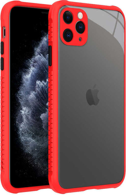iPhone 11 Pro Max Kılıf mnc Kaff Kapak-Kırmızı