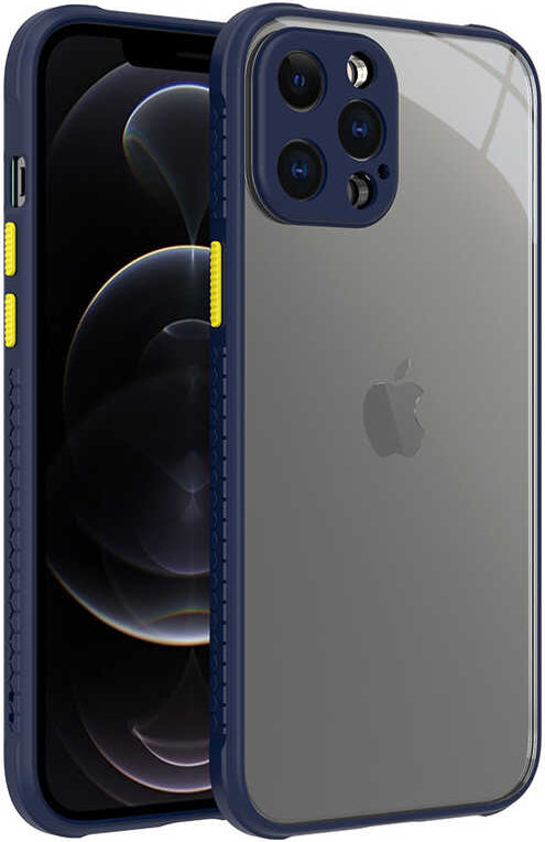 iPhone 12 Pro Max Kılıf mnc Kaff Kapak-Lacivert