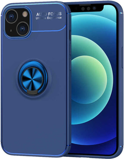 iPhone 13 Kılıf Mnc Ravel Silikon Kapak-Mavi