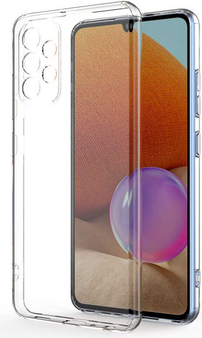 Galaxy A72 Kılıf Mnc Kamera Korumalı Süper Silikon Kapak-Renksiz