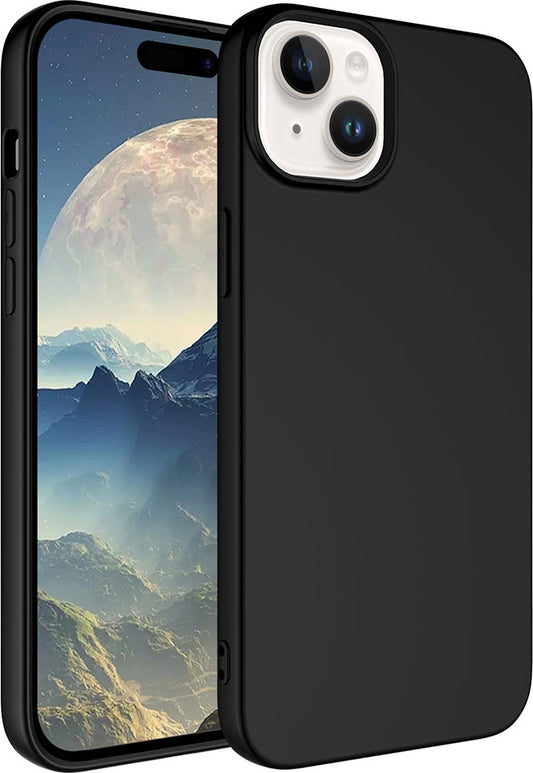 Apple iPhone 15 Plus Kılıf Mnc Lsr Laaakan Kapak-Siyah