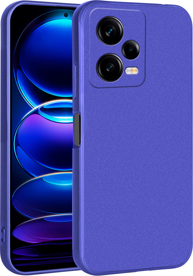 Xiaomi Redmi Note 12 Pro 5g Kılıf Mnc Premier Silikon Kapak-Saks Mavi